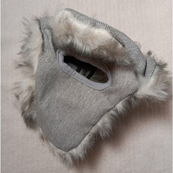 Gray Tweed Trapper Dog Hat - L/XL - Faux Fur - Boots & Barkley - NWT - Picture 5 of 10